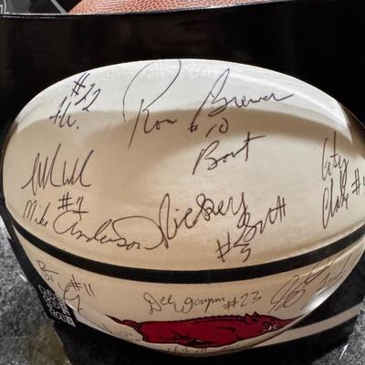 Arkansas Razorbacks Autographed Basketball