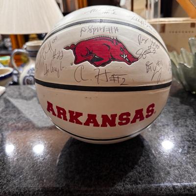 Arkansas Razorbacks Autographed Basketball