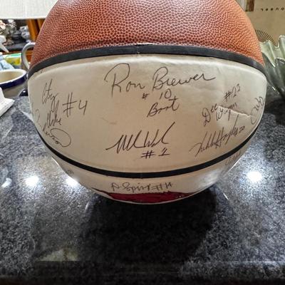 Arkansas Razorbacks Autographed Basketball