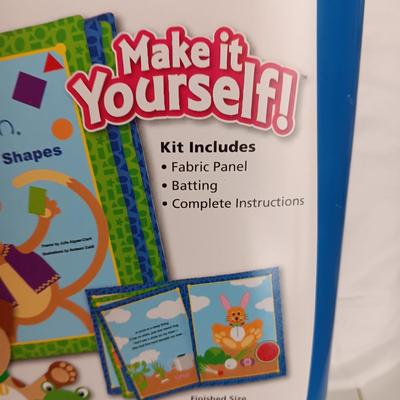 VARIETY OF SEWING MATERIAL, 2 BABYQUILT KITS AND 2 THROW PILLOW FORMS