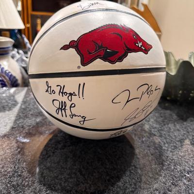 Arkansas Razorbacks Autographed Basketball