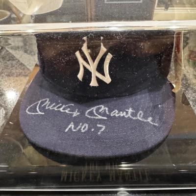 Mickey Mantle Autographed Hat