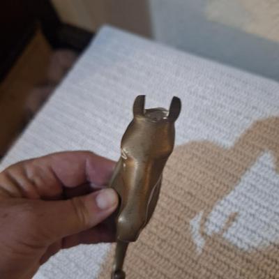 Sale Photo Thumbnail #531: Brass horse head hook