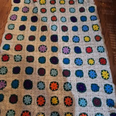 Sale Photo Thumbnail #537: Large crocheted Afghan
