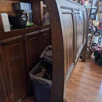 Sale Photo Thumbnail #547: this is the headboard only there are no side rails or other pieces.  Other items that you might see in the background are either part of another lot or staged for future auctions and not part of this lot.