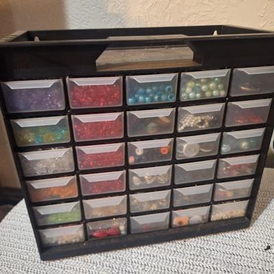 Sale Photo Thumbnail #576: misc beads see all photos, some drawers are open in some photos.