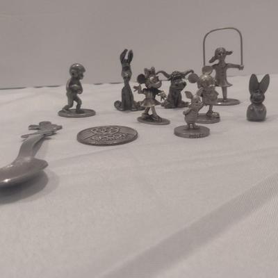 Collection of Figurines- Mostly Schmid Pewter- Disney and Other Designs