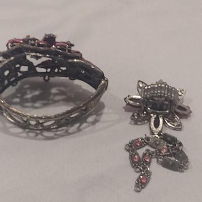 Chunky Colorful Fashion Jewelry Bracelet and Ring Set