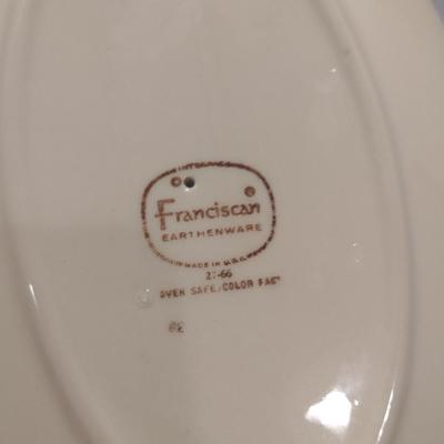 Vintage Franciscan Gravy Boat and Creamer and Covered Sugar Bowl