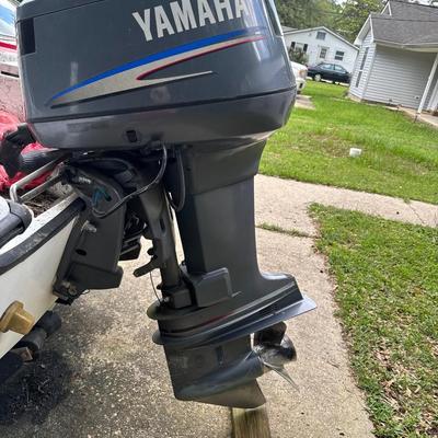 Sale Photo Thumbnail #5: 2003 Blazer Bay 18.5 foot fiber glass boat with 115 hp Yamaha 2 stroke engine with oil reservoir and new 2023 Minn Kota Terrova Trolling motor and starline drive on aluminum trailer. All in good working order.