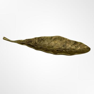 Cast Brass Tobacco Leaf by Oskar Hansen