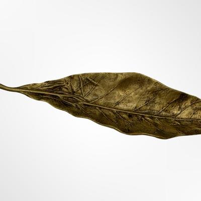 Cast Brass Tobacco Leaf by Oskar Hansen