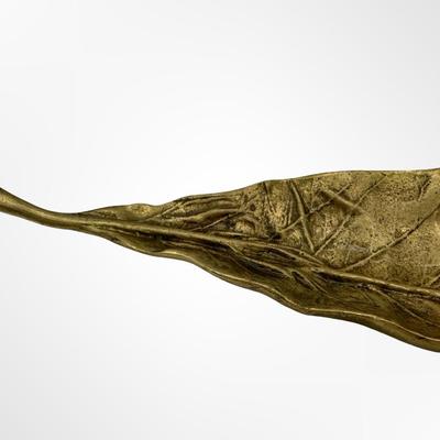 Cast Brass Tobacco Leaf by Oskar Hansen