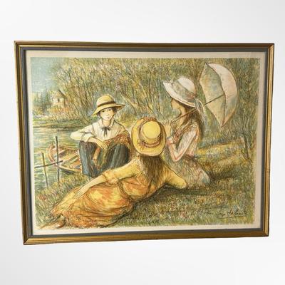 Framed Jacques Lalande Print Signed & Numbered