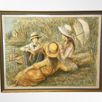 Framed Jacques Lalande Print Signed & Numbered