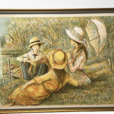 Framed Jacques Lalande Print Signed & Numbered