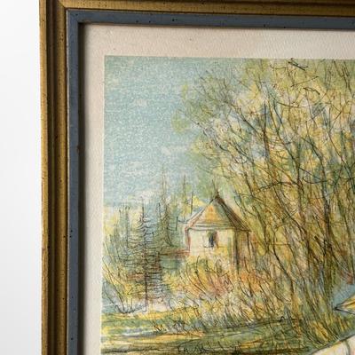 Framed Jacques Lalande Print Signed & Numbered