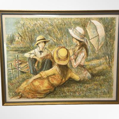 Framed Jacques Lalande Print Signed & Numbered