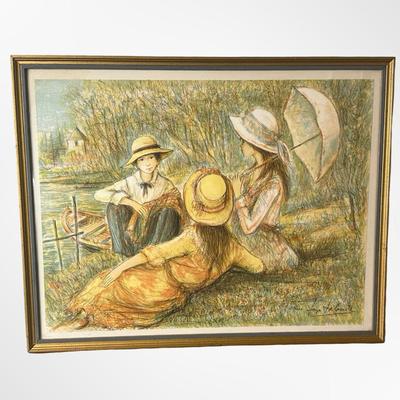 Framed Jacques Lalande Print Signed & Numbered