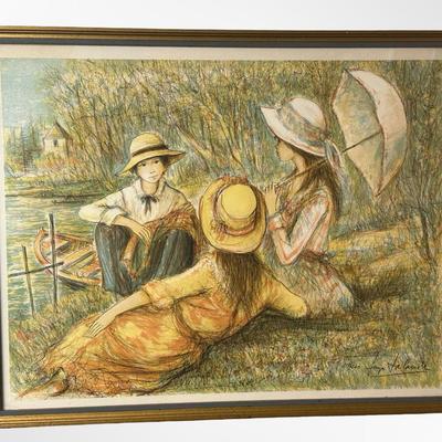 Framed Jacques Lalande Print Signed & Numbered