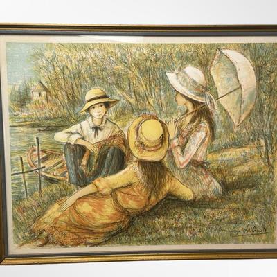 Framed Jacques Lalande Print Signed & Numbered