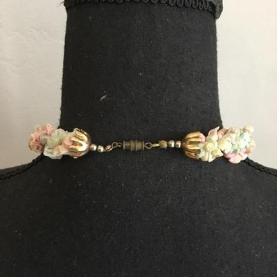 Cool vintage pastel seashell necklace