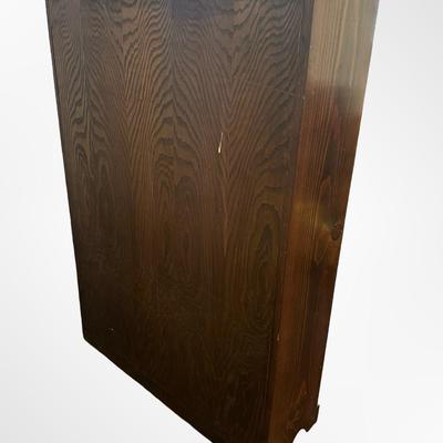 Solid Wood 3-Shelf Bookcase