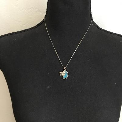 Vintage lion, Silver-tone necklace