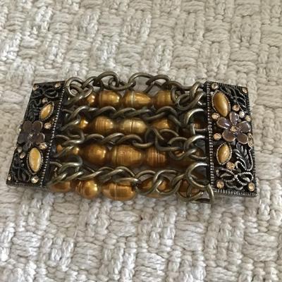 Bronze toned Baruch pearl bracelet