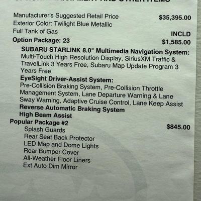2018 Subaru Outback - Only 18,859 Miles