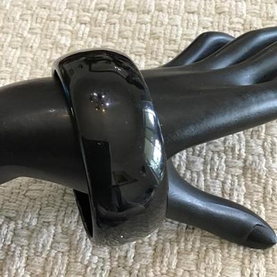 Black cuff bangle