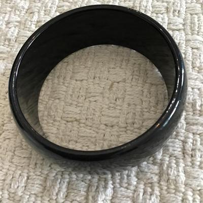 Black cuff bangle