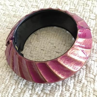 Purple cuff bangle