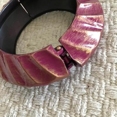 Purple cuff bangle