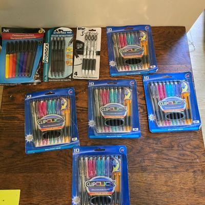 Pens, pencils and markers