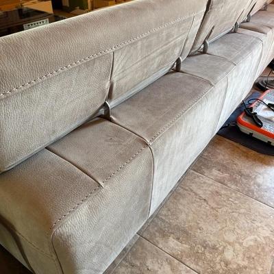 High End Gamma Leather Sectional Sofa