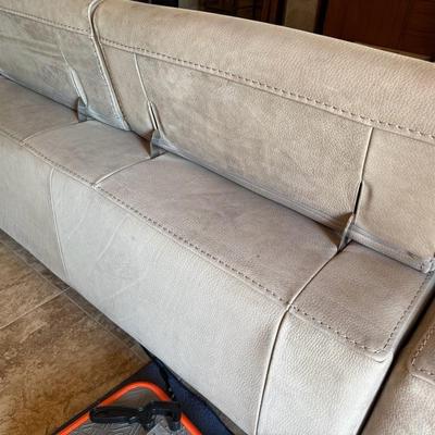 High End Gamma Leather Sectional Sofa