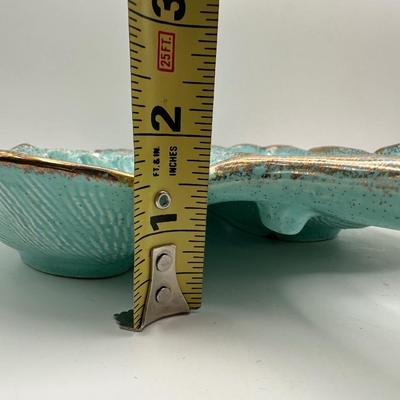 16” California Pottery Divided Leaf Dish