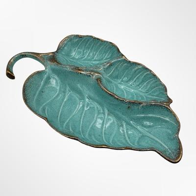16” California Pottery Divided Leaf Dish