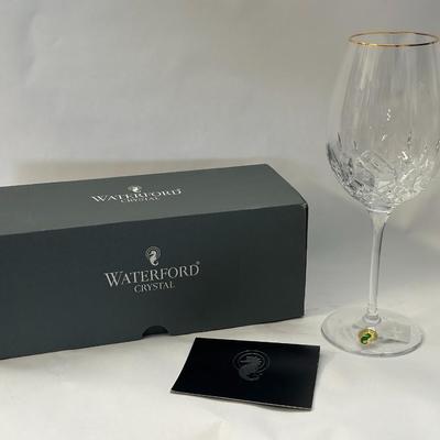 Waterford Crystal - Lismore Essence Gold Red Wine Glass