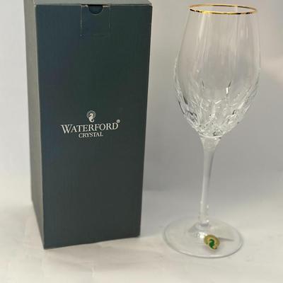 Waterford Crystal - Lismore Essence Gold White Wine Glass