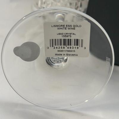 Waterford Crystal - Lismore Essence Gold White Wine Glass