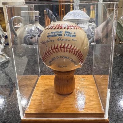 Official American League Autographed Baseball