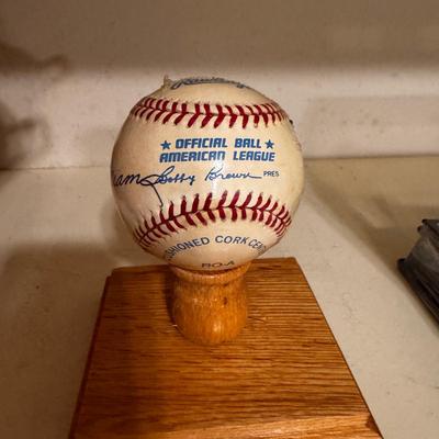 Official American League Autographed Baseball