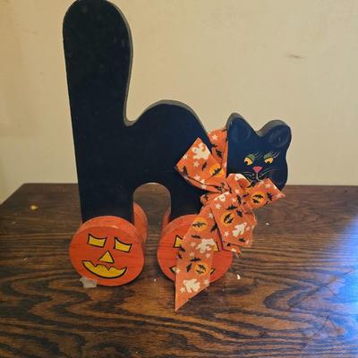 Halloween Wooden cat
