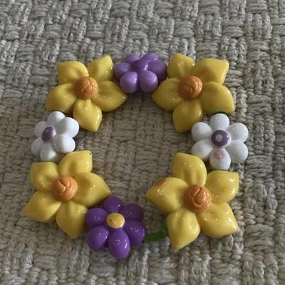 Cute flower charm bracelet