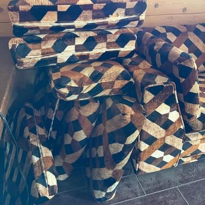 Mid Century Sofa with many extra cushions