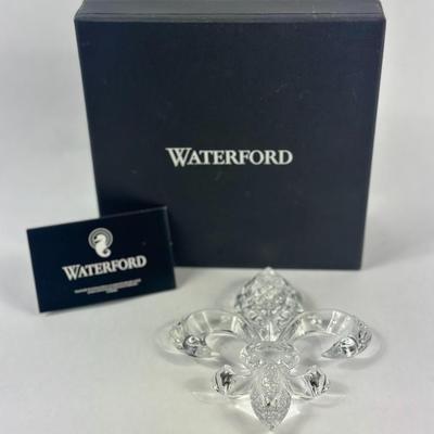 Waterford Crystal - Fleur De Lys Paperweight