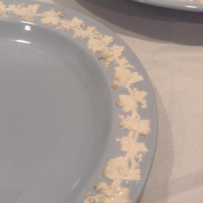 Wedgwood Embossed Queensware Plates- Three Pieces- Assorted Sizes
