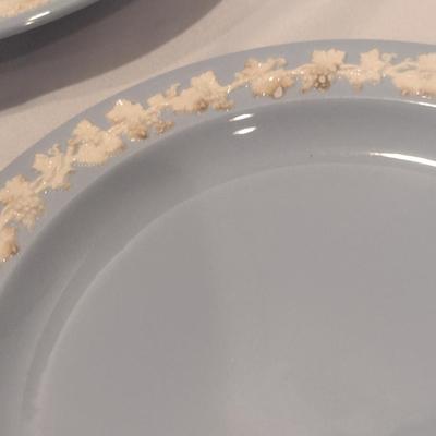 Wedgwood Embossed Queensware Plates- Three Pieces- Assorted Sizes